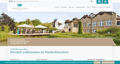 Desktop Screenshot of hotel-waldschloesschen.de