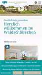 Mobile Screenshot of hotel-waldschloesschen.de