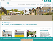 Tablet Screenshot of hotel-waldschloesschen.de
